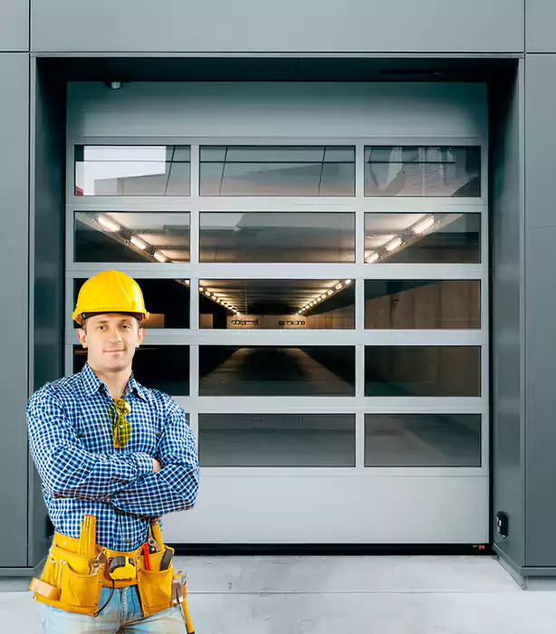 Glass Roll Up Garage Door Aventura