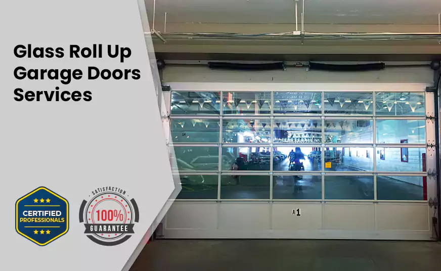 Glass Roll Up Garage Door in Aventura, CA